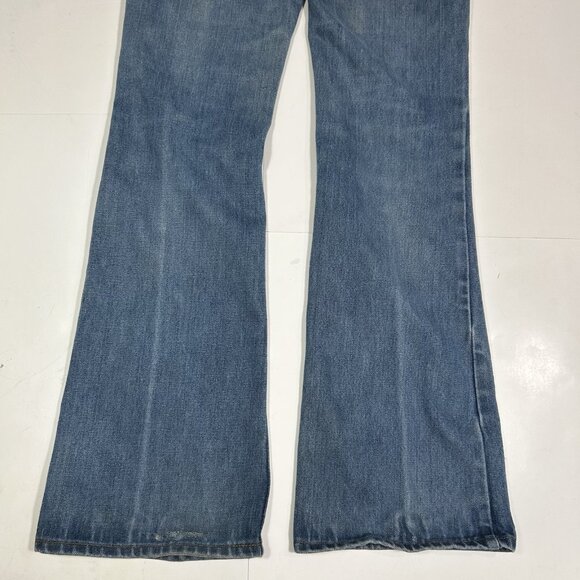 Vintage 1970s Levi’s 746 0917 Orange Tab Bell Bottom Jeans Sz 28 Waist 33 Length - Picture 11 of 11